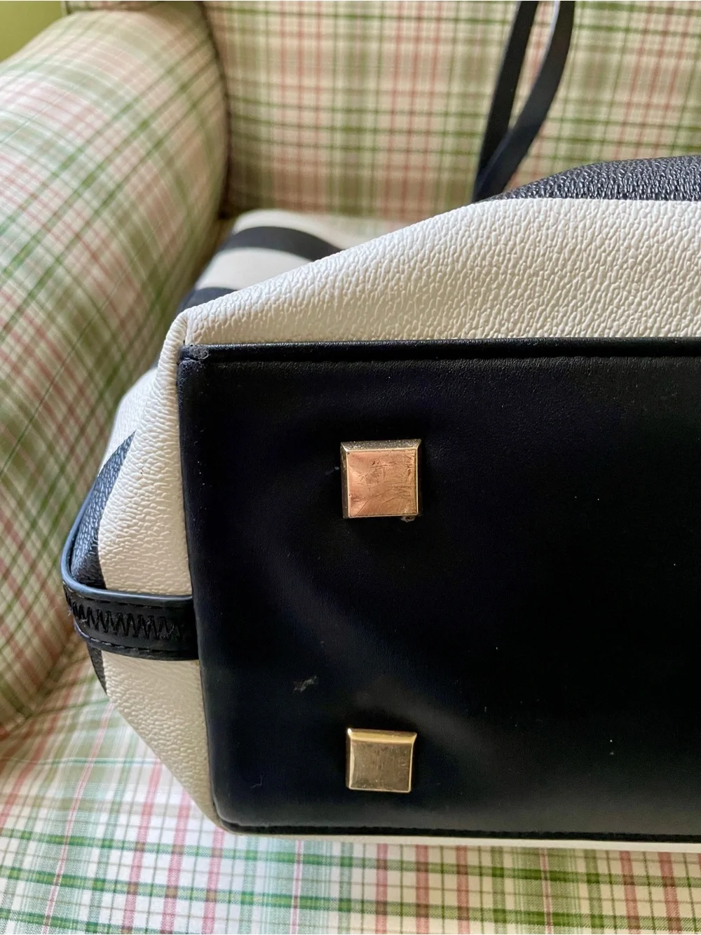 Stella & Dot Large Striped Tote Bag